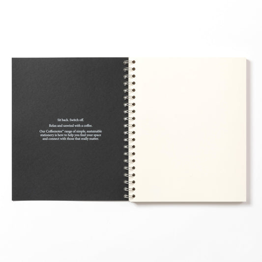 Black Wirebound Notebook (Plain)