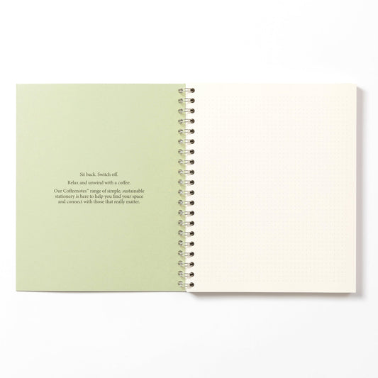 Kiwi Wirebound Notebook (Dotted)