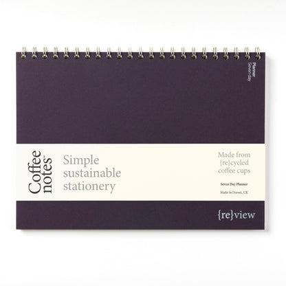 Aubergine Tweed Weekly Planner