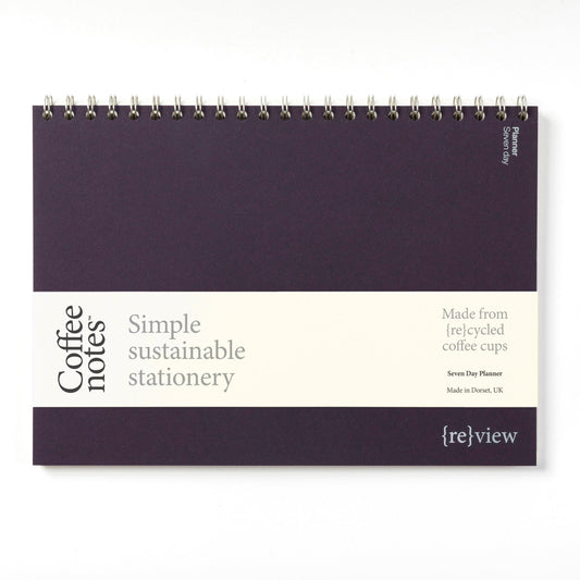 Aubergine Tweed Weekly Planner