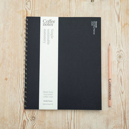 Black Monthly Planner 2026
