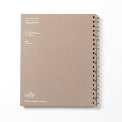Almond Wirebound Notebook (Dotted)