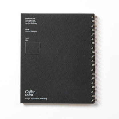 Black Wirebound Notebook (Plain)