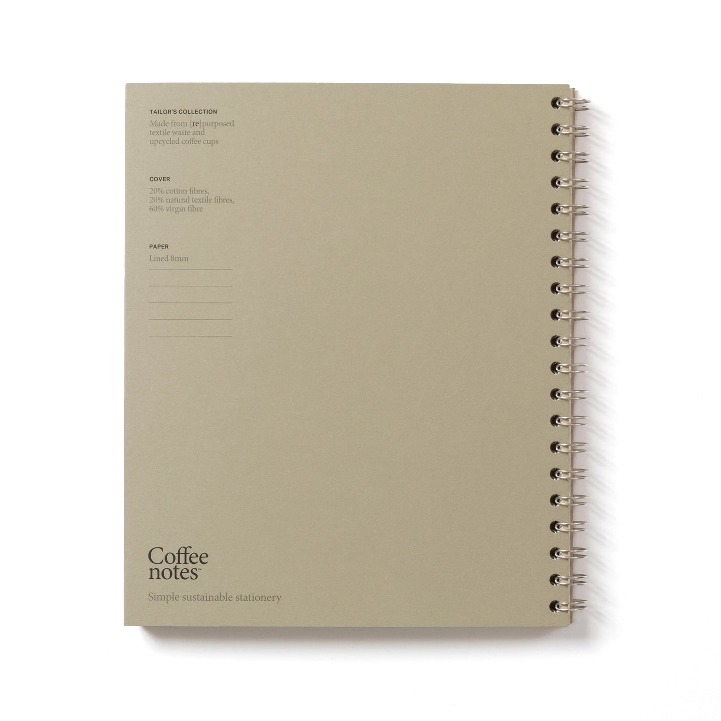 Camel Tweed Wirebound Notebook (Lined)
