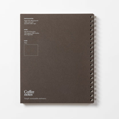 Espresso Wirebound Notebook (Plain)