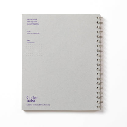 Grey Wirebound Notebook (Dotted)
