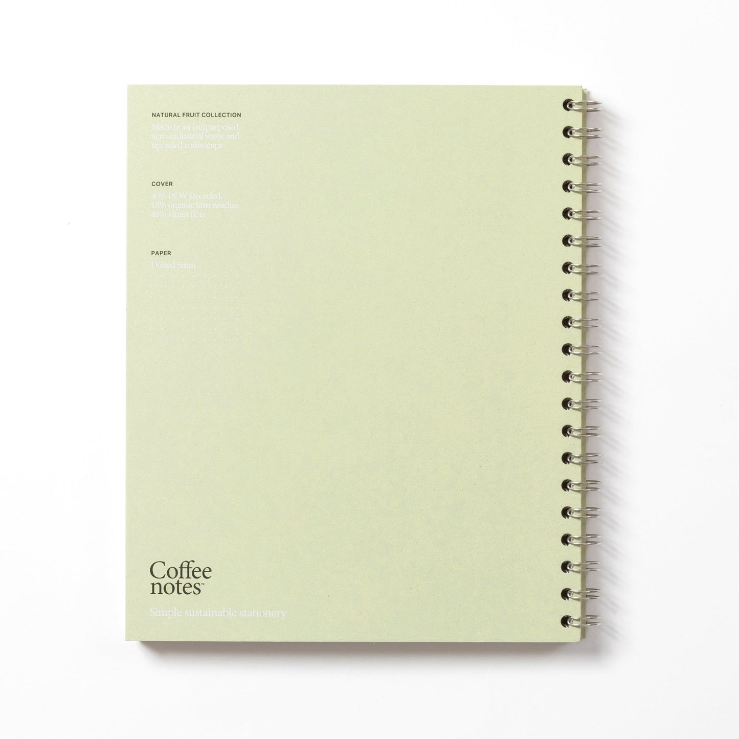 Kiwi Wirebound Notebook (Dotted)