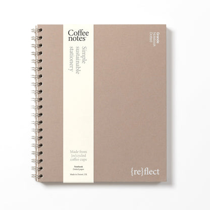 Almond Wirebound Notebook (Dotted)
