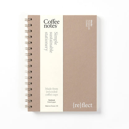 Almond Wirebound Notebook (Dotted)