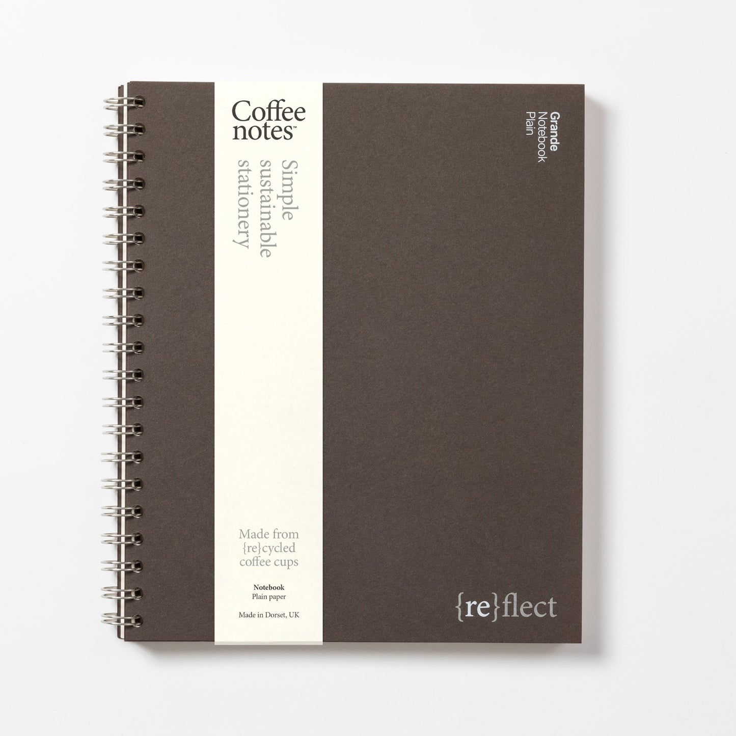 Espresso Wirebound Notebook (Plain)