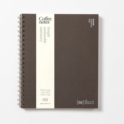 Espresso Wirebound Notebook (Plain)