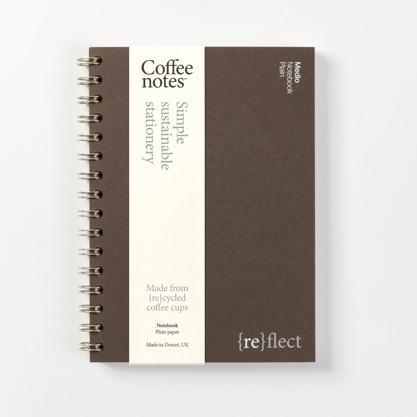 Espresso Wirebound Notebook (Plain)