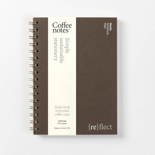Espresso Wirebound Notebook (Plain)