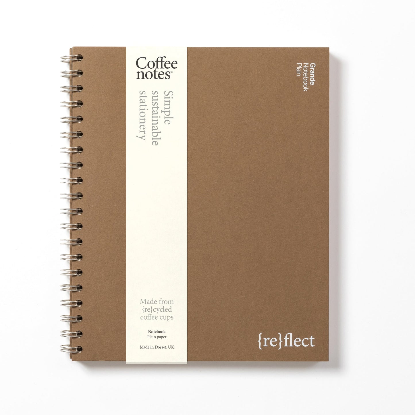 Hazelnut Wirebound Notebook (Plain)