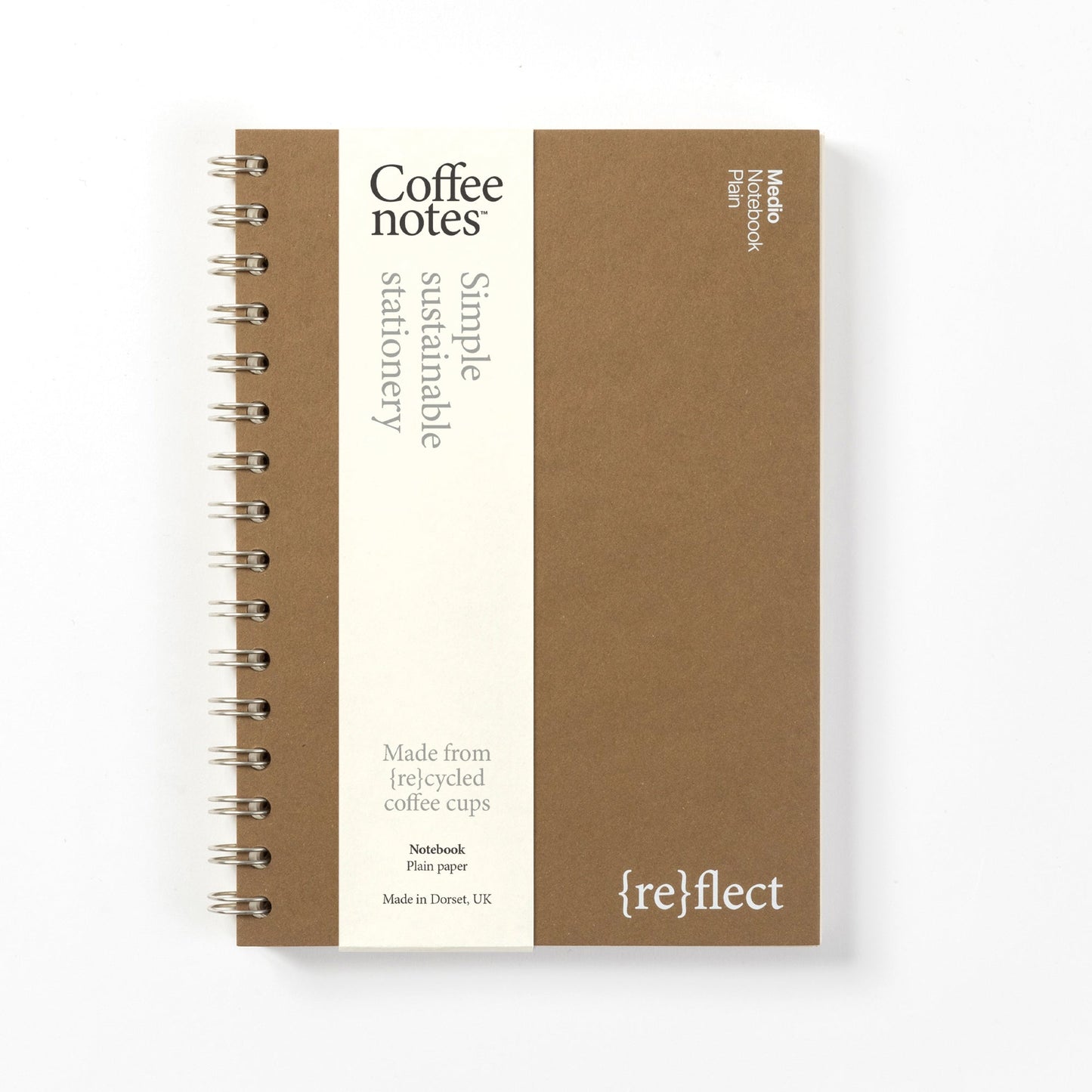 Hazelnut Wirebound Notebook (Plain)