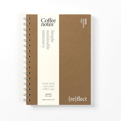 Hazelnut Wirebound Notebook (Plain)