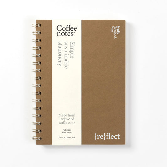 Hazelnut Wirebound Notebook (Plain)