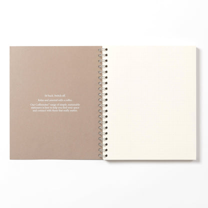 Almond Wirebound Notebook (Dotted)