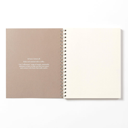 Almond Wirebound Notebook (Dotted)