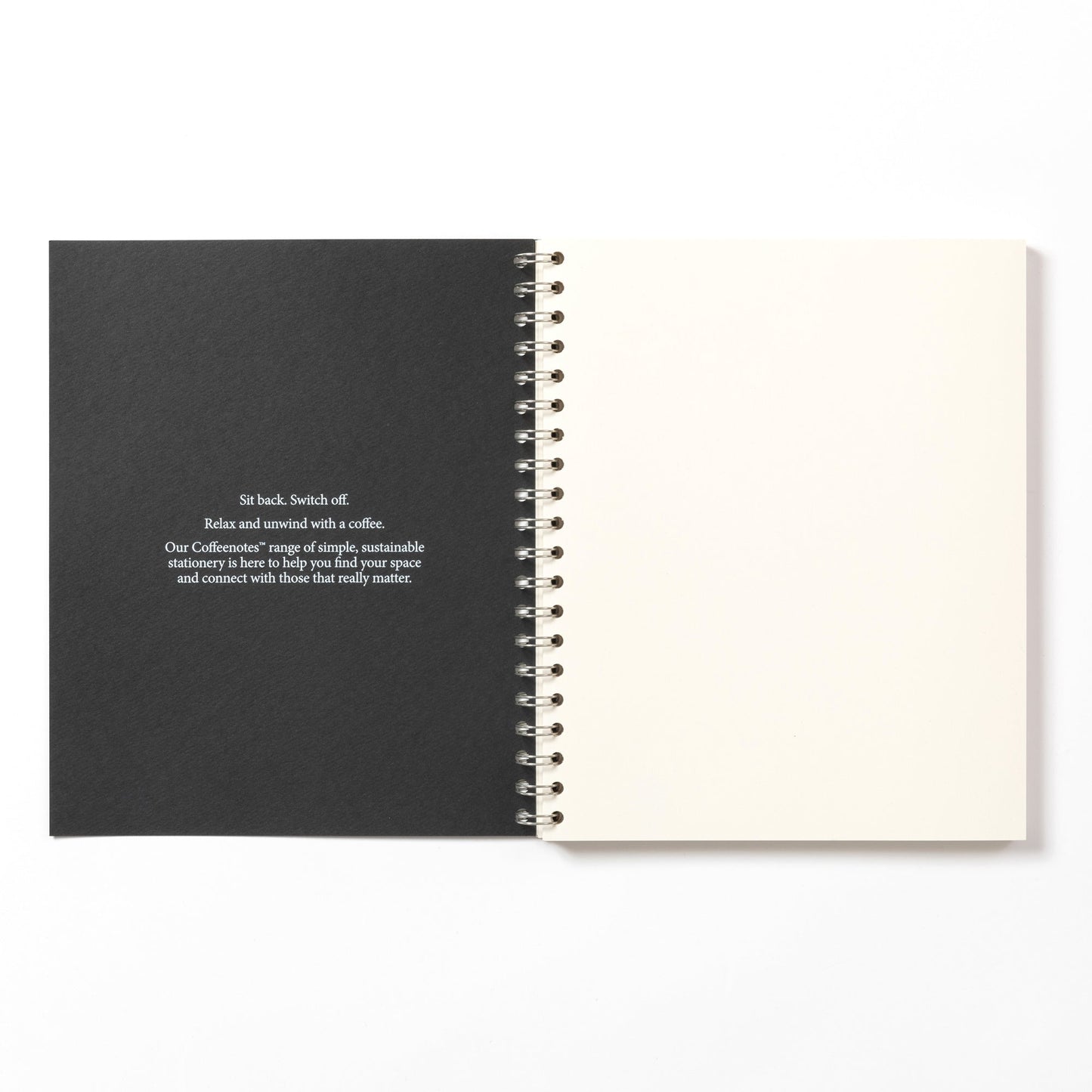 Black Wirebound Notebook (Plain)