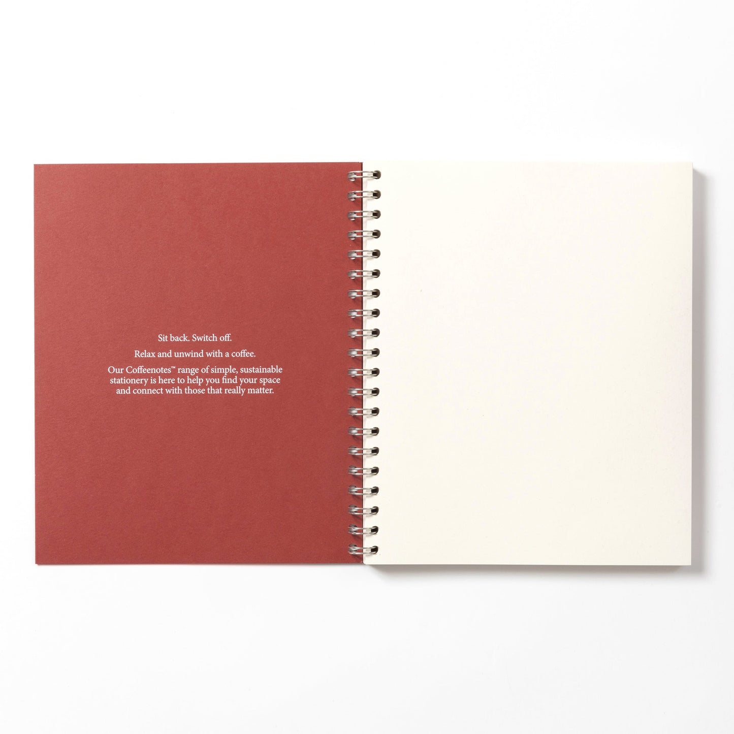 Cherry Wirebound Notebook (Plain)