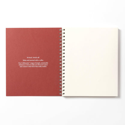 Cherry Wirebound Notebook (Plain)