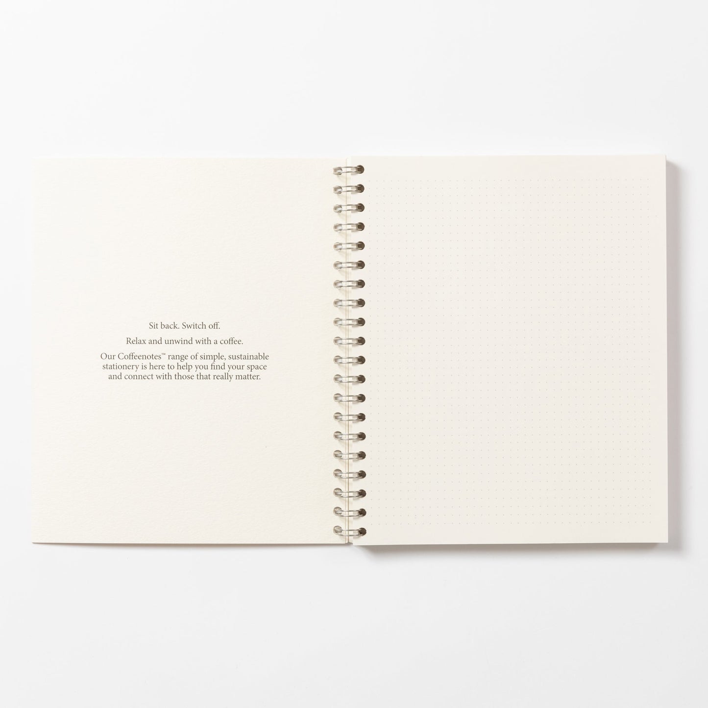 Creme Wirebound Notebook (Dotted)