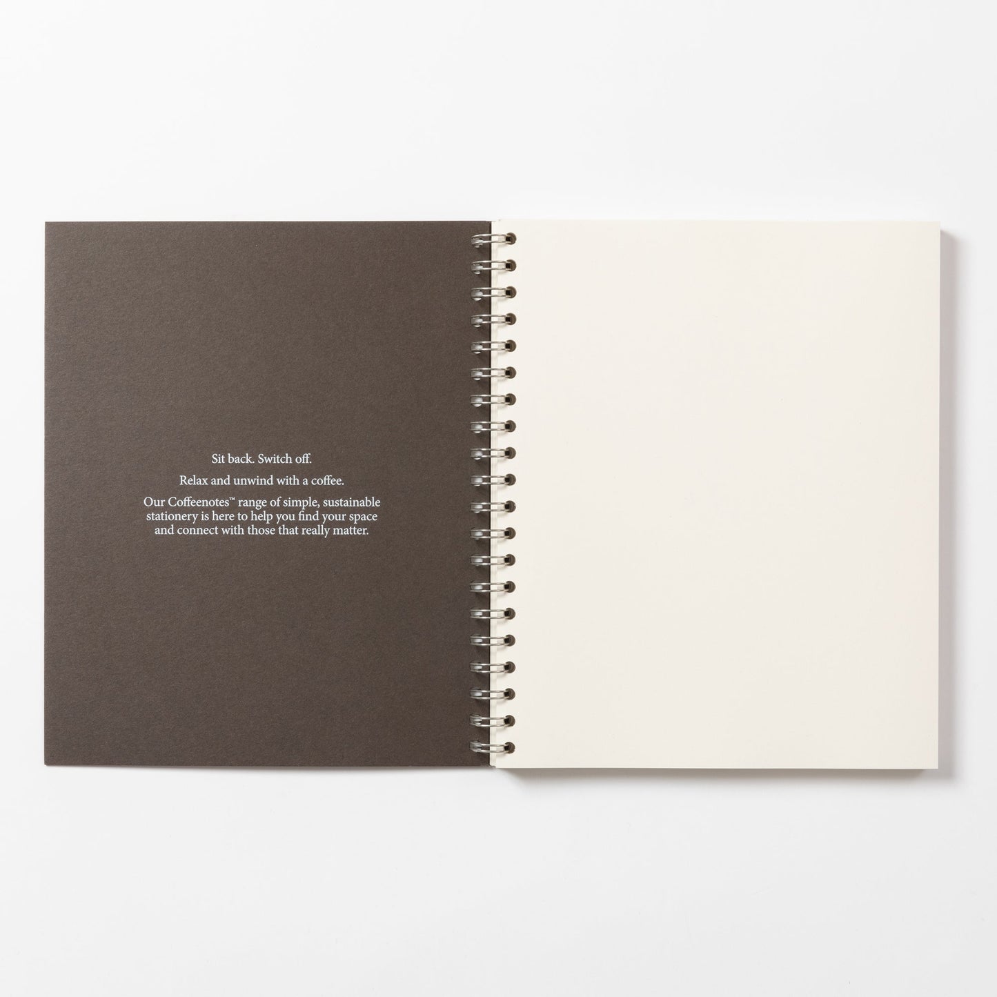 Espresso Wirebound Notebook (Plain)