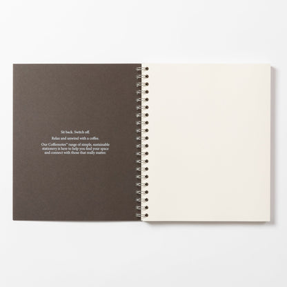Espresso Wirebound Notebook (Plain)