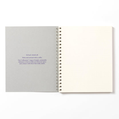 Grey Wirebound Notebook (Dotted)