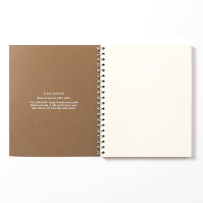 Hazelnut Wirebound Notebook (Plain)