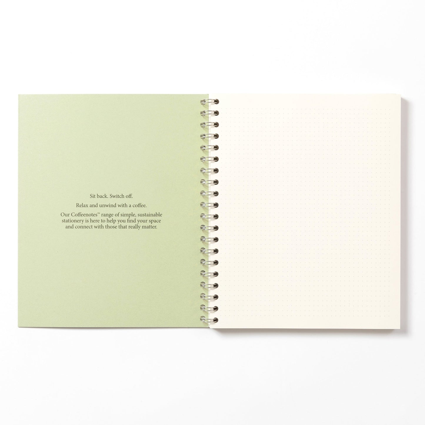 Kiwi Wirebound Notebook (Dotted)
