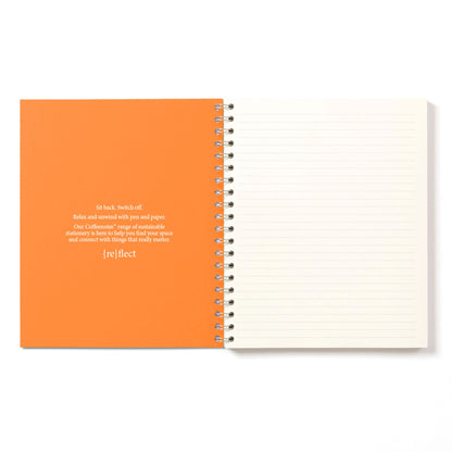 Orange Wirebound Notebook (Dotted)